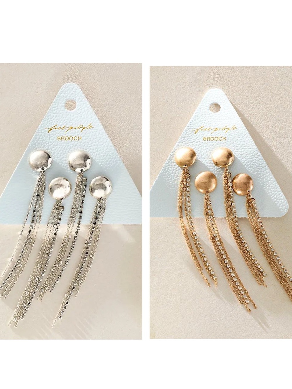 Free People Brandy Fringe Pin Set - Silver or Gold